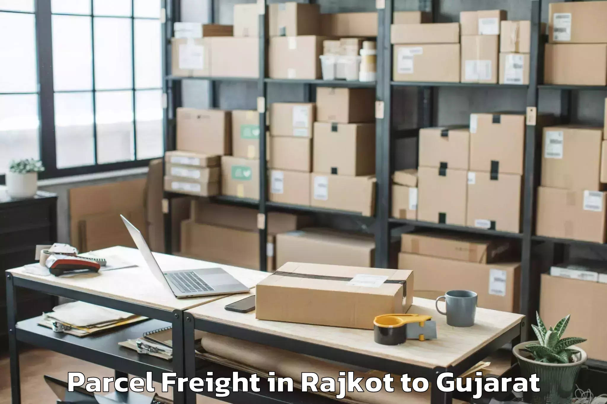 Efficient Rajkot to Savli Parcel Freight